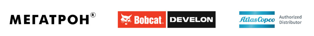 Bobcat Develon Atlas Copco Megatron лога